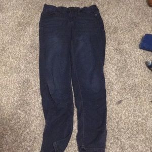 Dark blue denim jeans